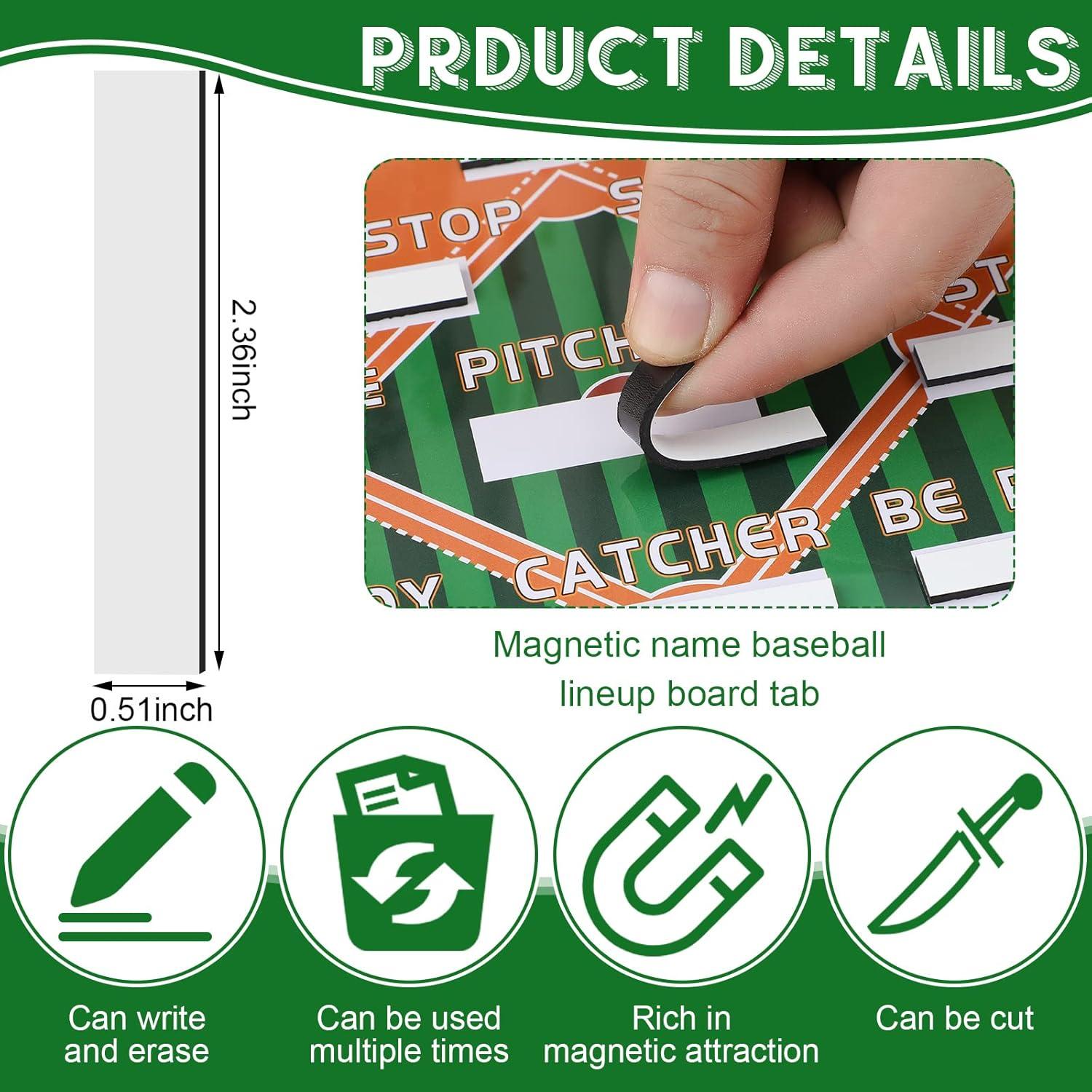 Tablero de Alineación de Béisbol Wettarn con 100 Hojas y Marcadores