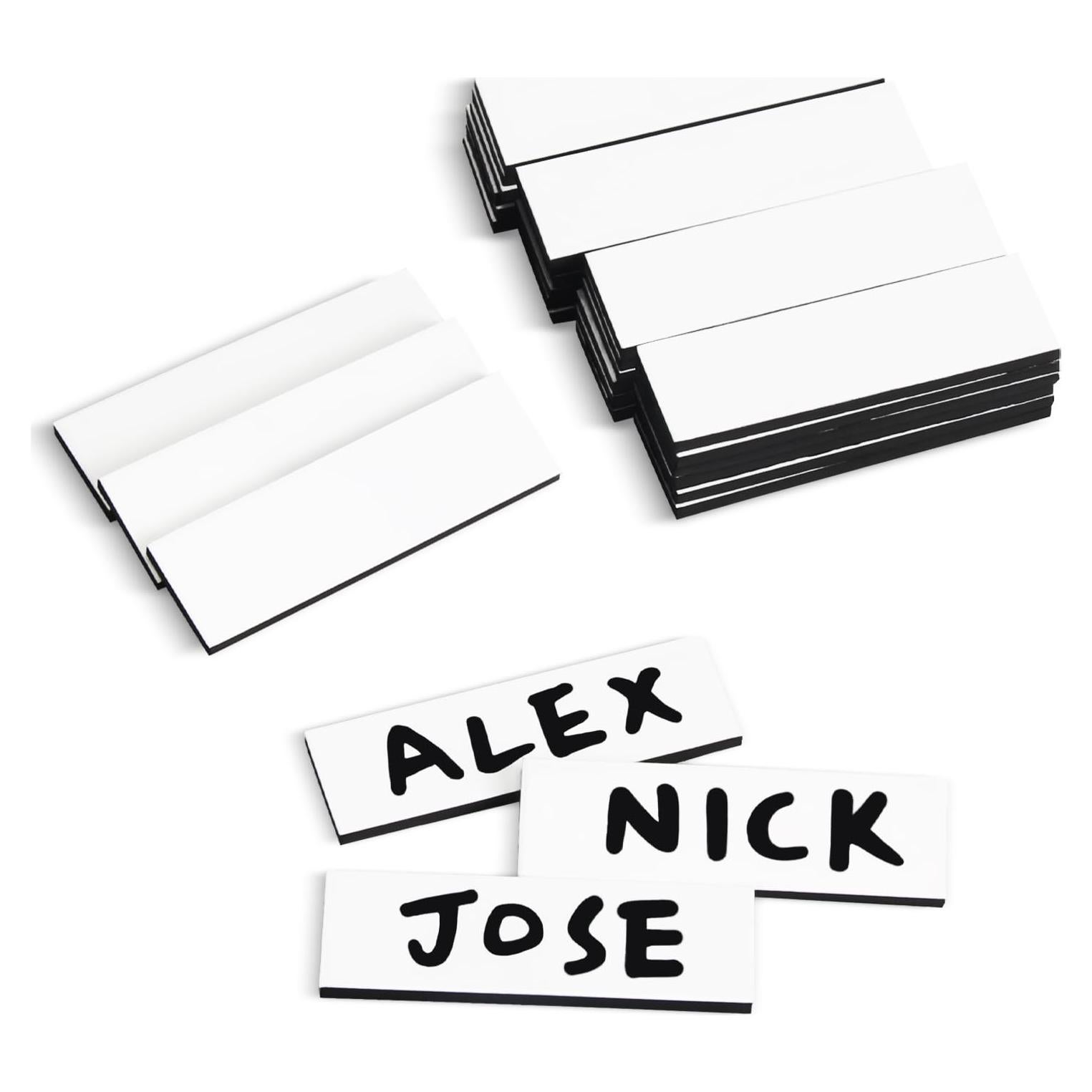 Imanes de Lineup de Béisbol Kvonu 60 Pcs Magnéticos 1.27x5.97 cm