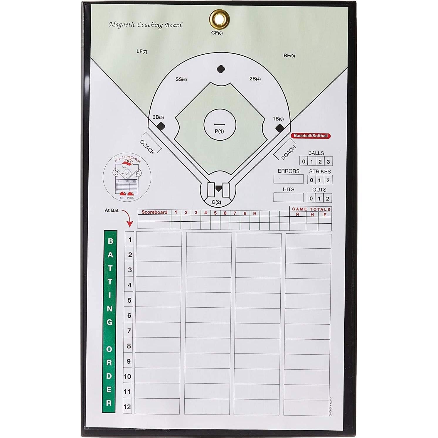 Tablero de Alineación Magnético de Béisbol Athletic Specialties