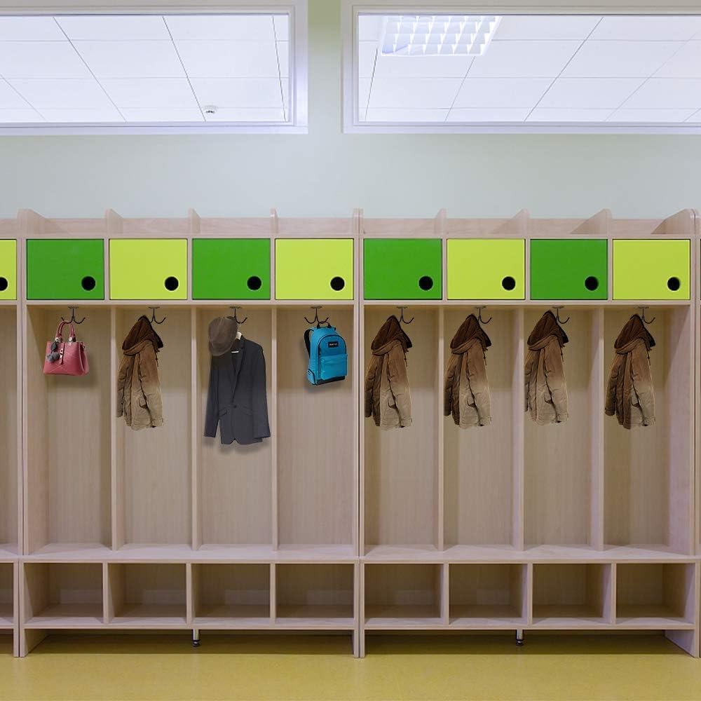 Ganchos de Techo Doble Punta Picowe - 6 Pcs Negro Hierro