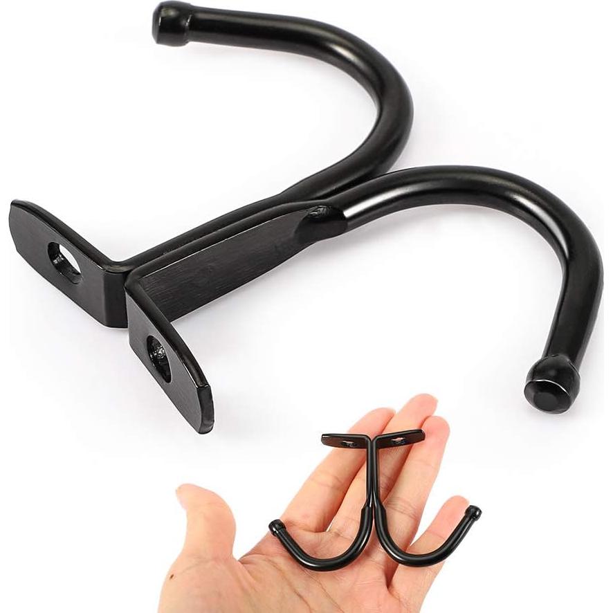 Ganchos de Techo Doble Punta Picowe - 6 Pcs Negro Hierro
