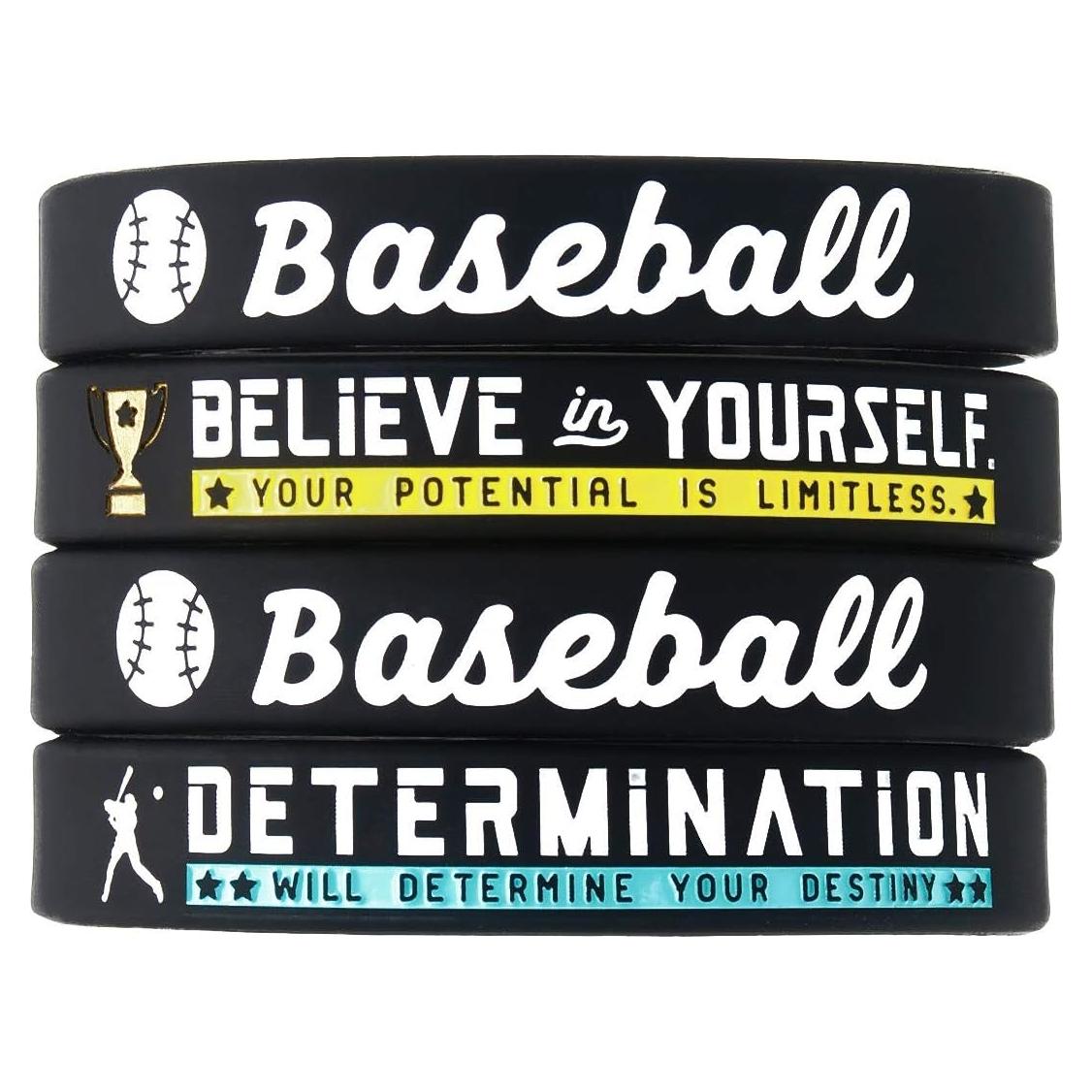 Conjunto de 4 Pulseras de Silicona Motivacionales Inkstone