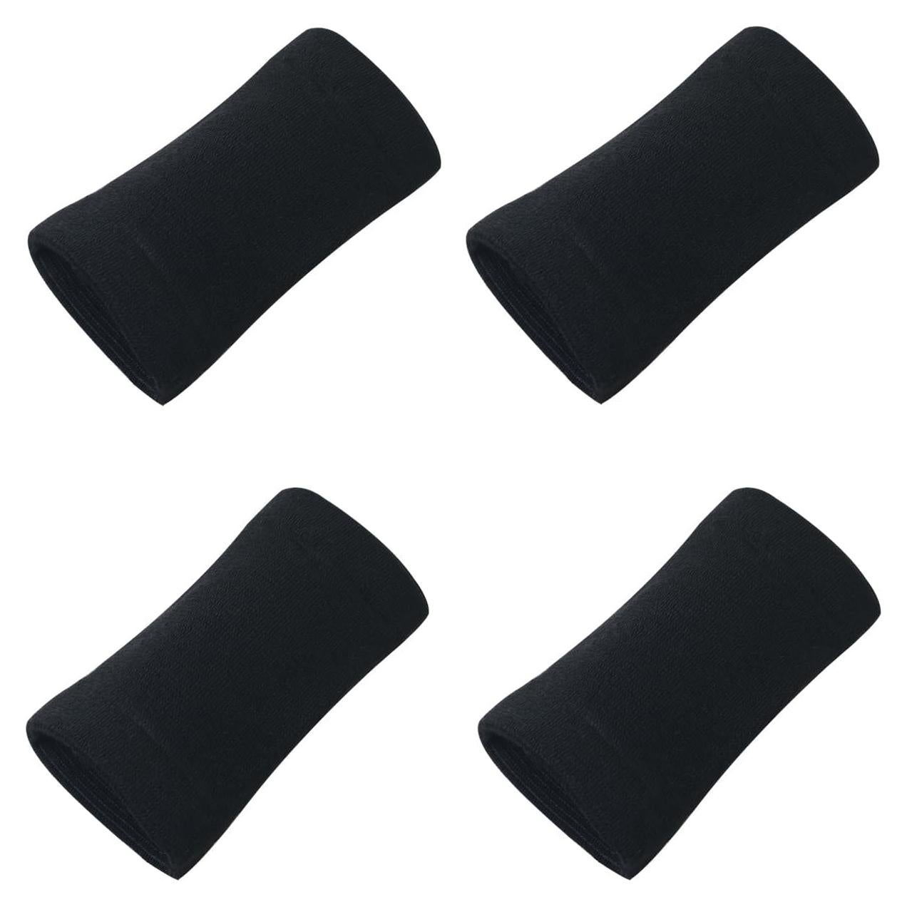 2 Pares Muñequera Soporte Elástico Nylon WHYHKJ 8x10cm Negro