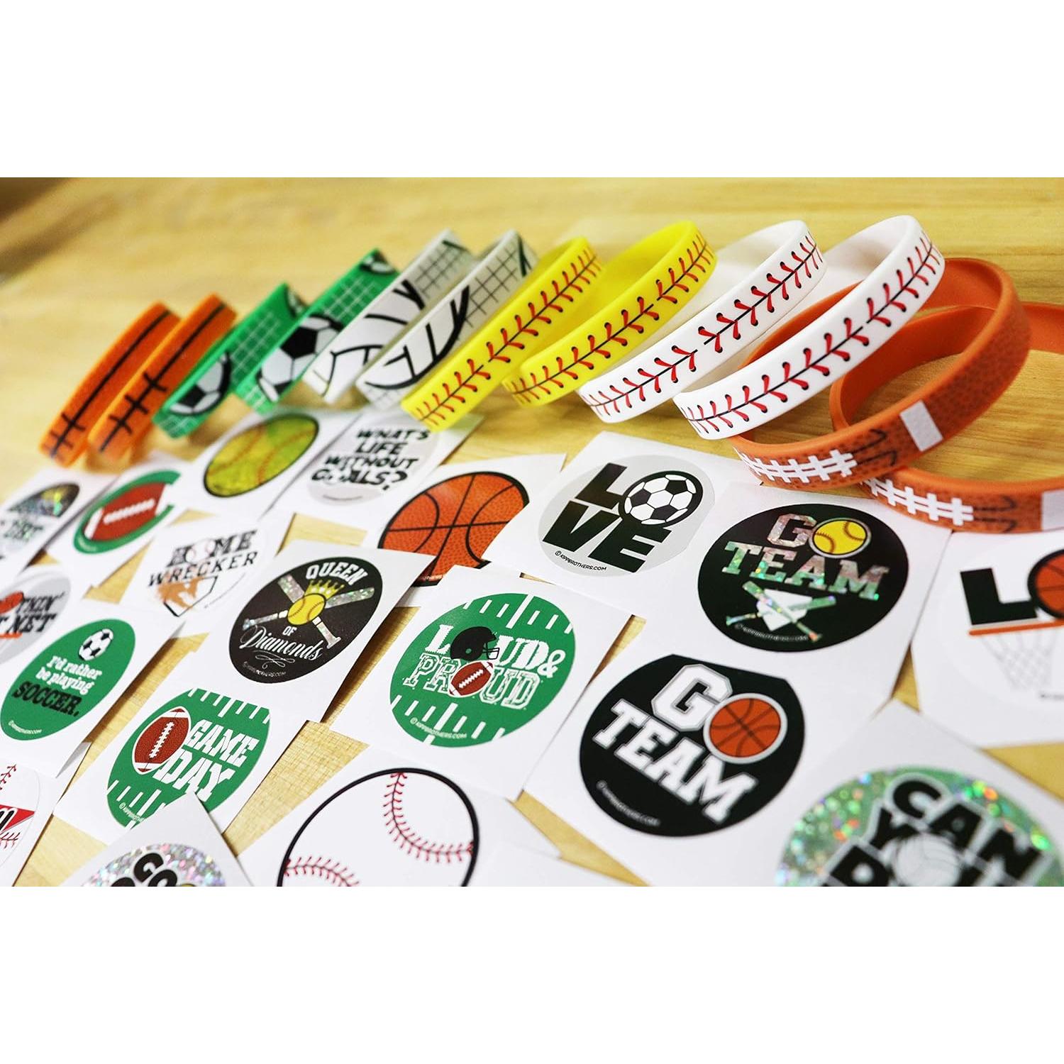 Paquete de 12 Pulseras Deportivas Kipp Brothers 20 cm Silicona