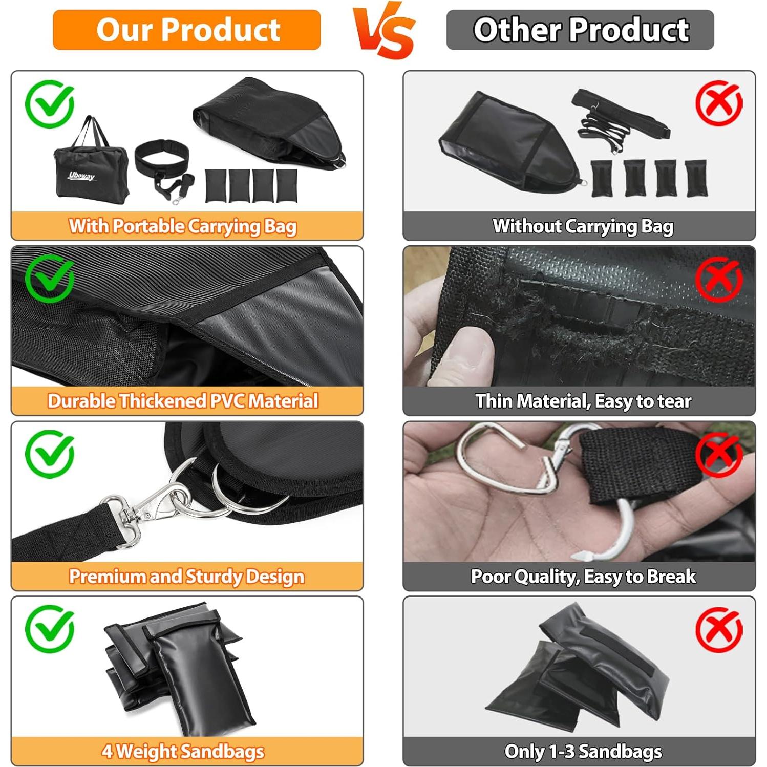 Entrenador de Trineo de Peso Uboway Ajustable 18kg