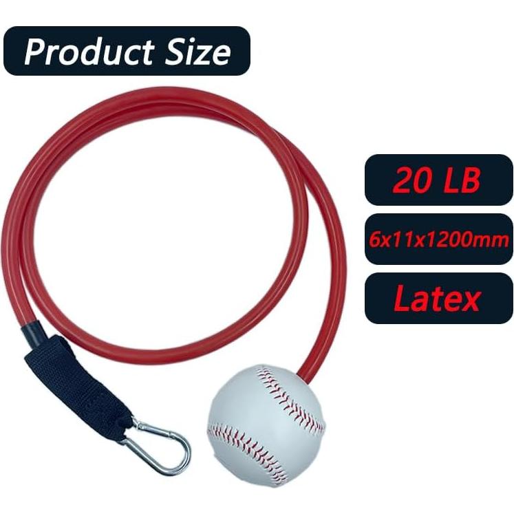 Bandas de Entrenamiento de Resistencia LHMYTREE 120cm Rojo