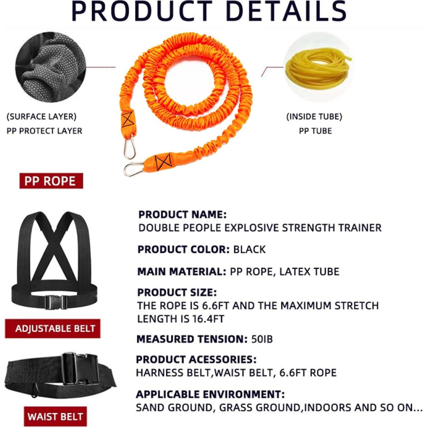 Conjunto de Entrenamiento OYINDIZ Resistencia 2.01m 50lbs Ajustable