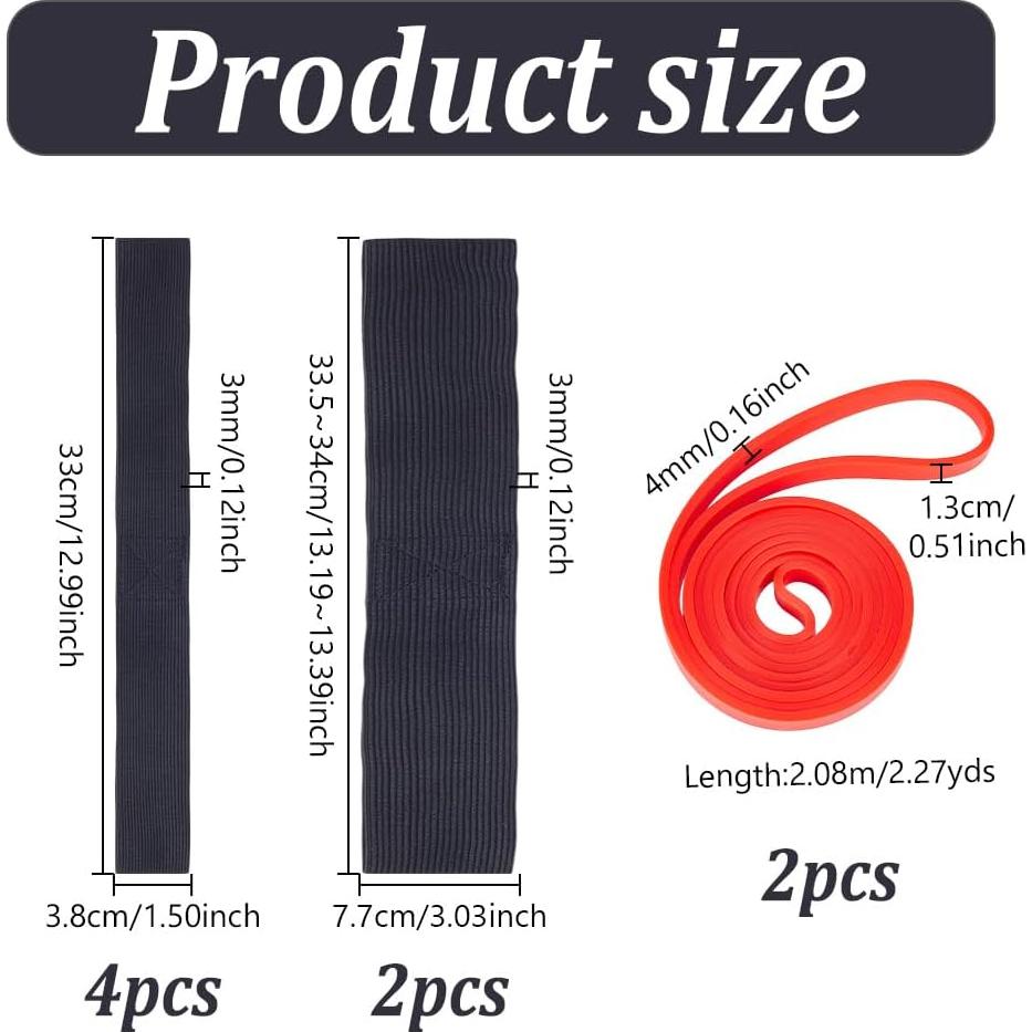 Bandas de Entrenamiento de Bateo NBEADS - 8 Piezas Resistencia