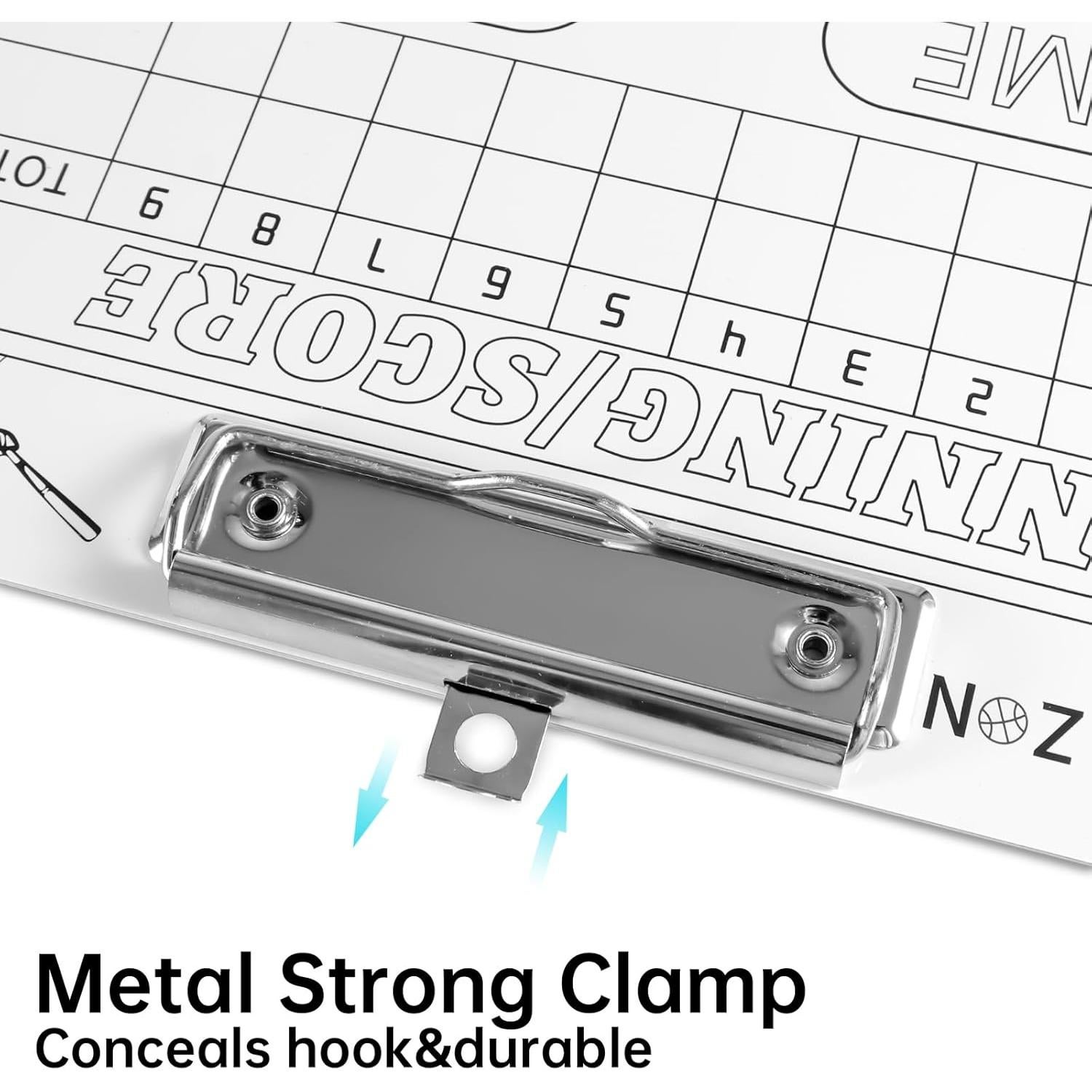 Pizarra de Entrenador de Béisbol Doble Cara HIGHRAZON 35.56x22.86cm