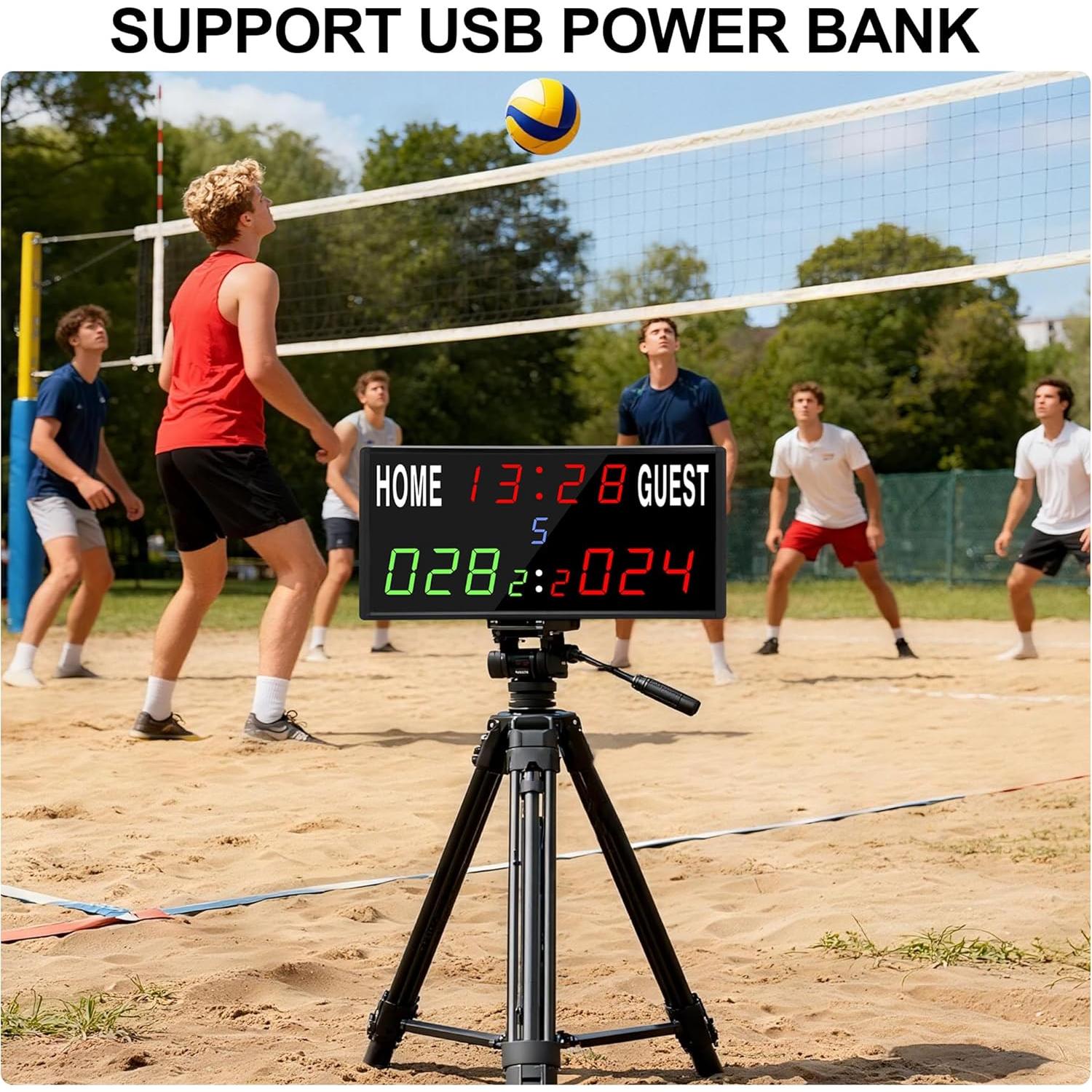 Marcador Electrónico Digital ALFUFBW con Control Remoto 12/24h