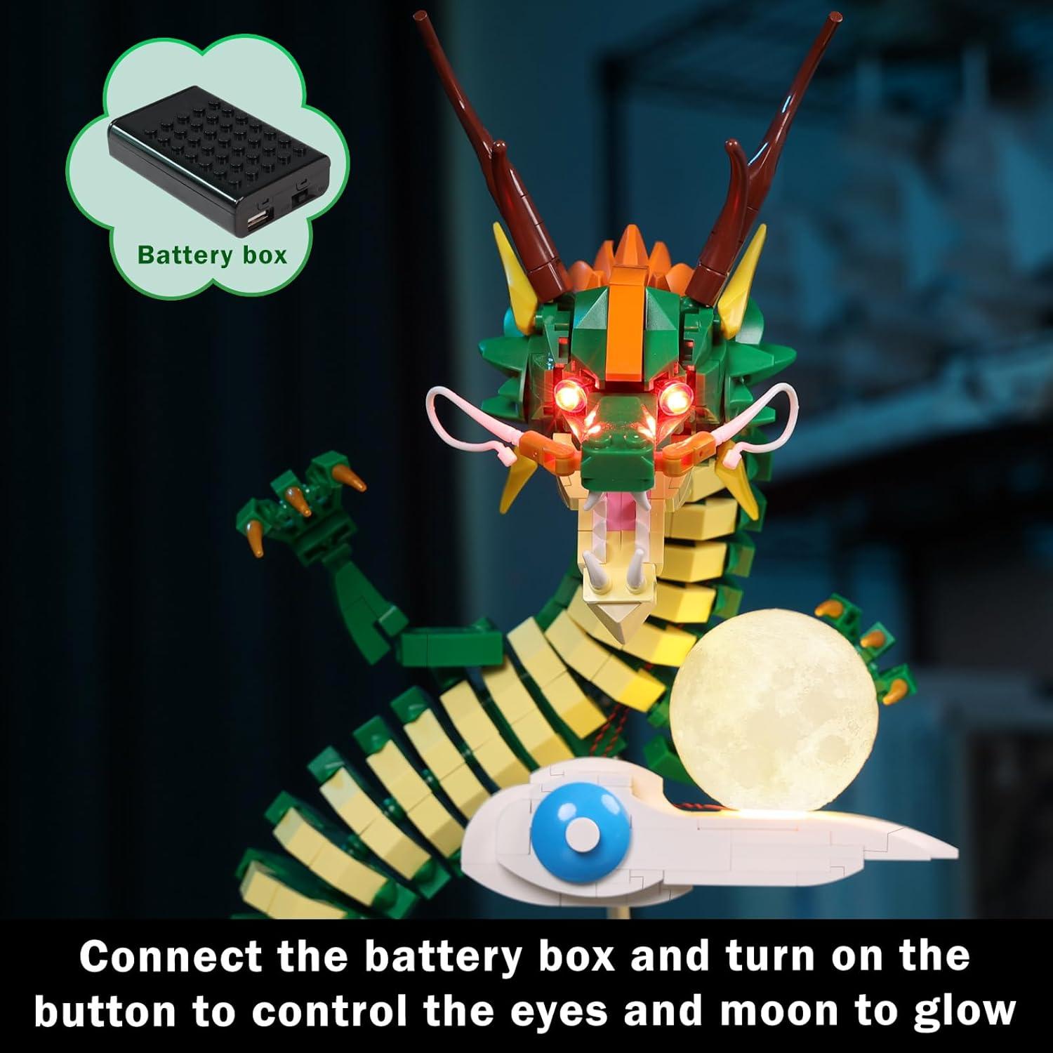 JMBricklayer Dragón 70007 1364 Piezas Juguete de Construcción