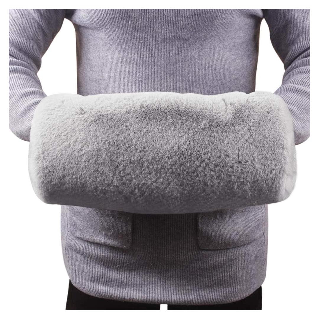 Guantes de muñeca Ylucky de piel sintética gris claro 35x20cm