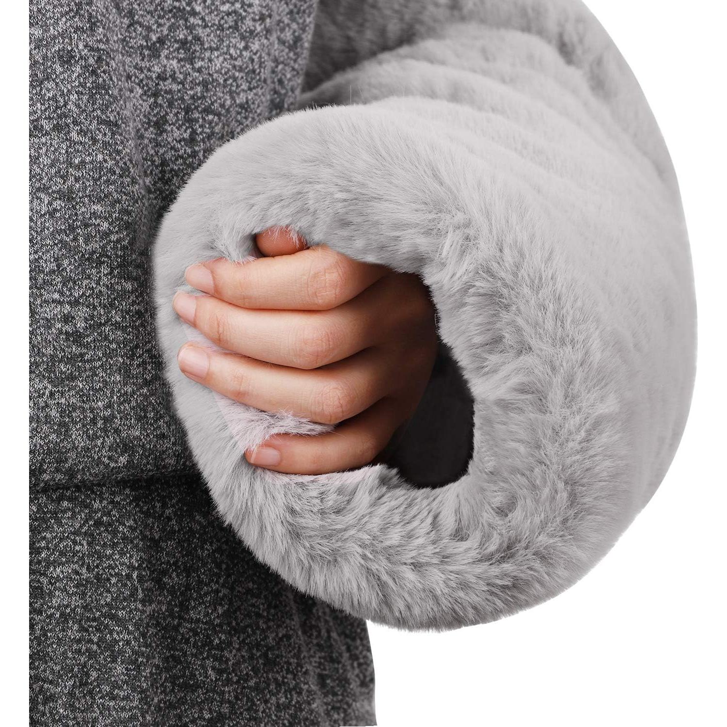 Guantes de muñeca Ylucky de piel sintética gris claro 35x20cm