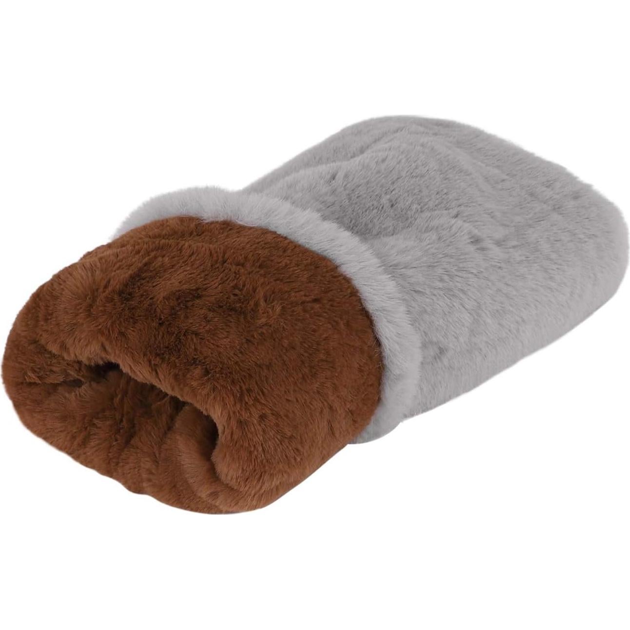 Guantes de muñeca Ylucky de piel sintética gris claro 35x20cm