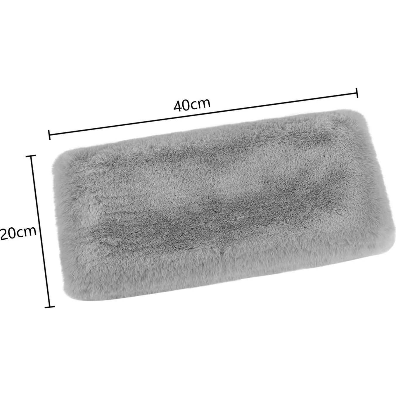 Guantes de muñeca Ylucky de piel sintética gris claro 35x20cm