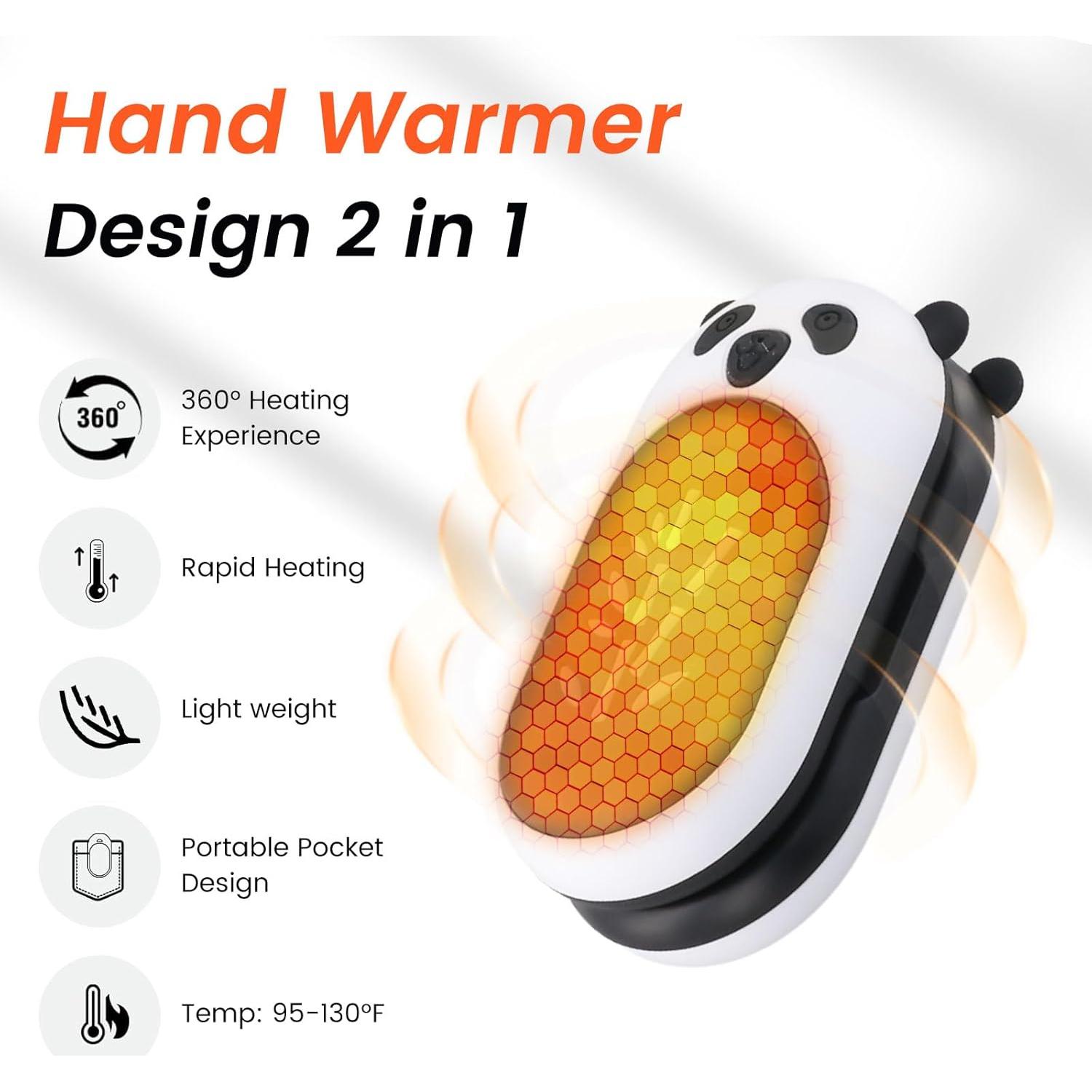 Calentador de Manos Recargable Aussido HD-PD 6000mAh 20h