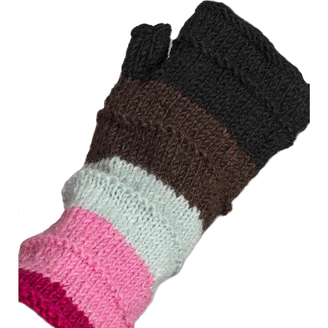 Calentadores de Brazos de Lana para Mujeres Tribe Azure Rosa