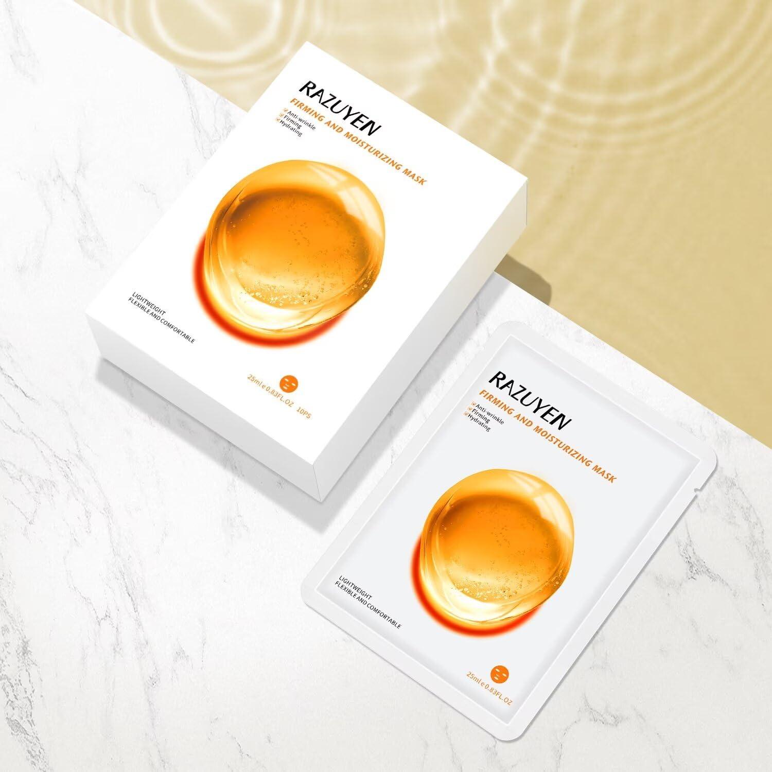 Mascarillas Faciales RAZUYEN Reafirmantes e Hidratantes 10 Pzas