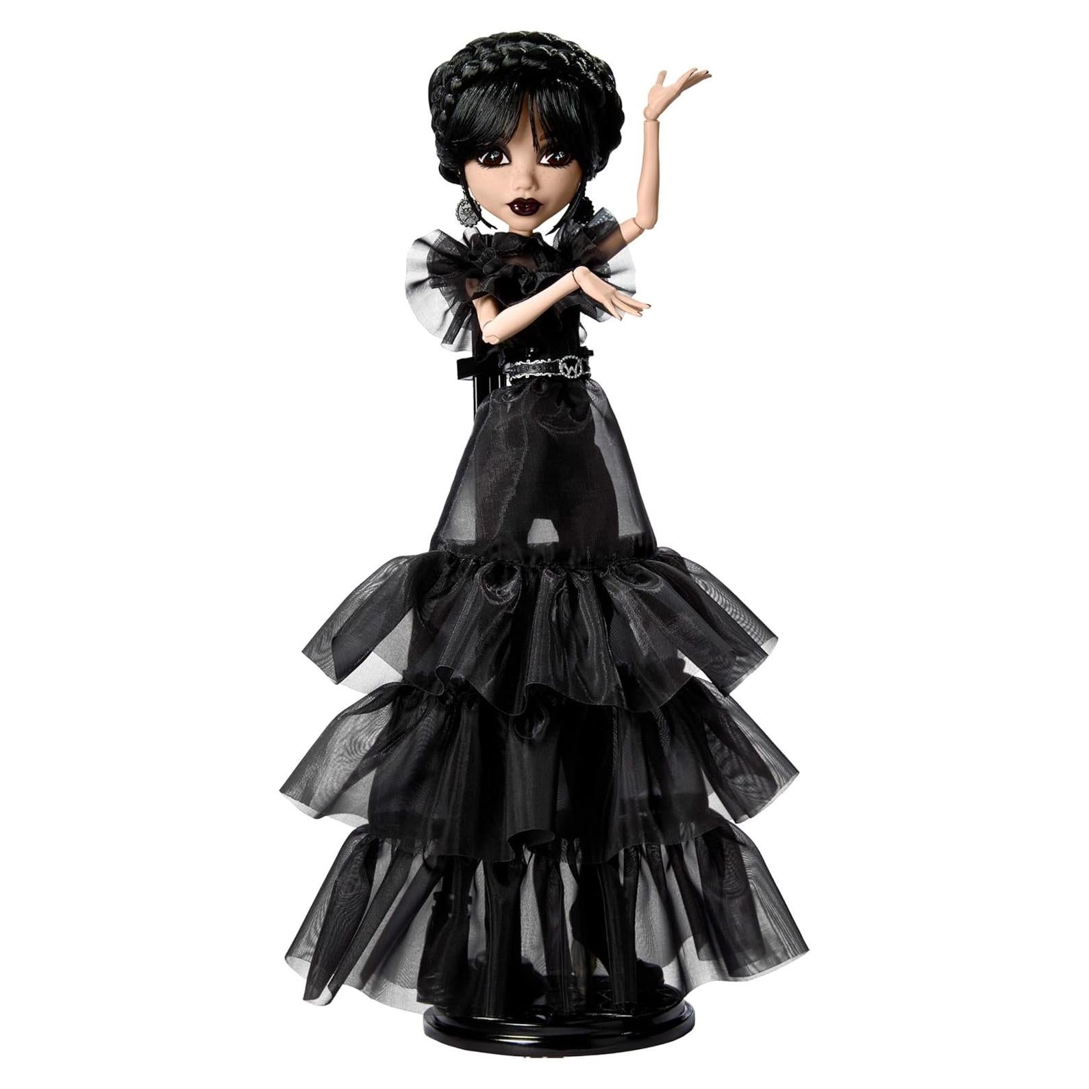 Muñeca Coleccionable Rave'N Wednesday Monster High - Vestido Gótico