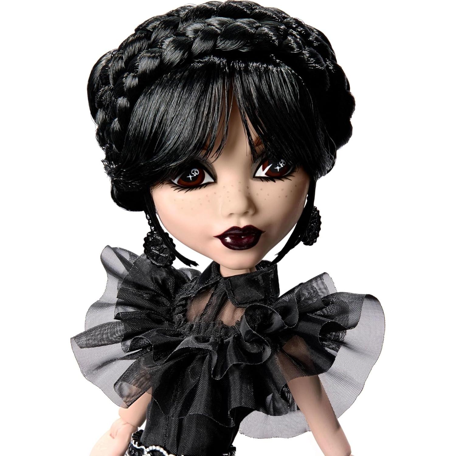 Muñeca Coleccionable Rave'N Wednesday Monster High - Vestido Gótico