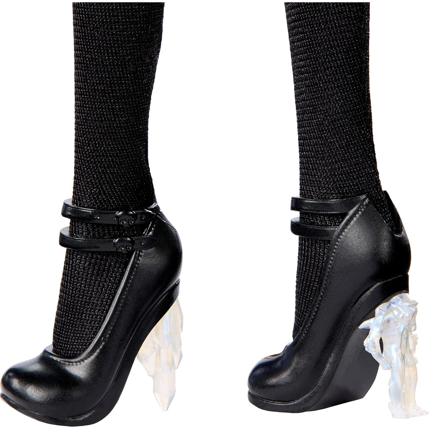 Muñeca Coleccionable Rave'N Wednesday Monster High - Vestido Gótico