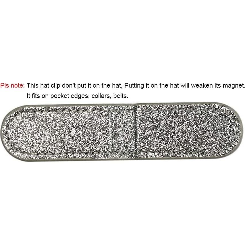 Clip de Sombrero de Golf PINMEI - 2 Juegos Magnéticos Gris/Negro