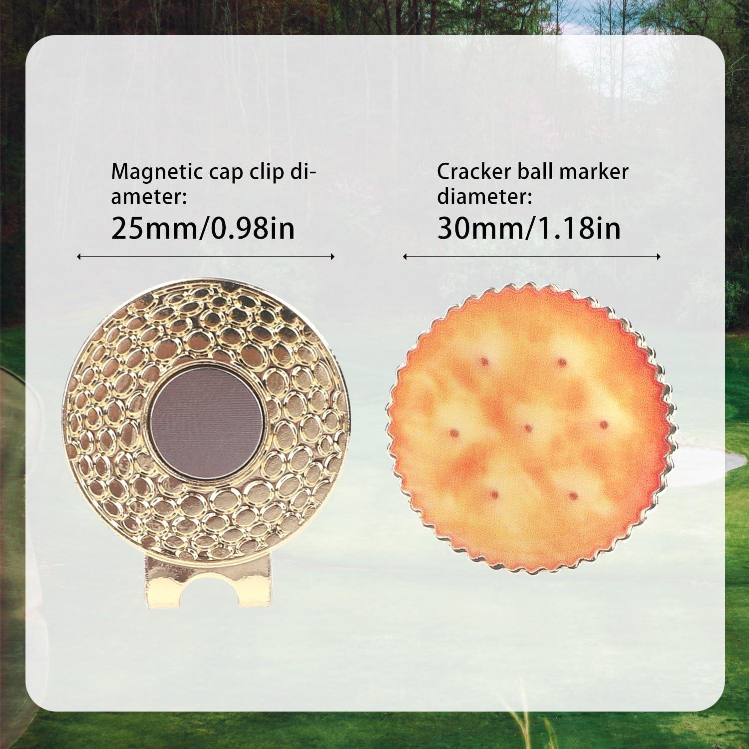 Marcador de Pelota de Golf Magnético Tinoaly Galleta Dorada