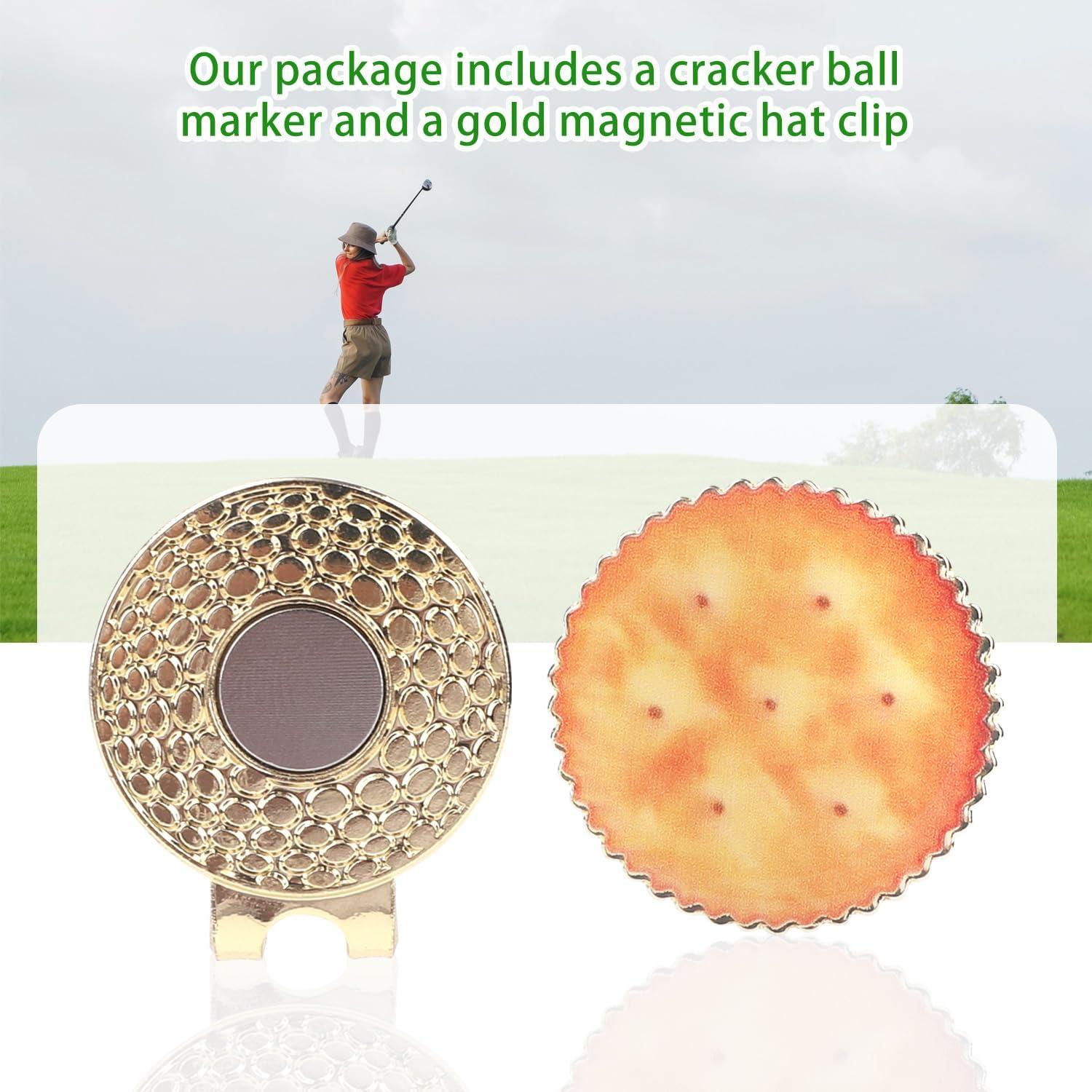 Marcador de Pelota de Golf Magnético Tinoaly Galleta Dorada