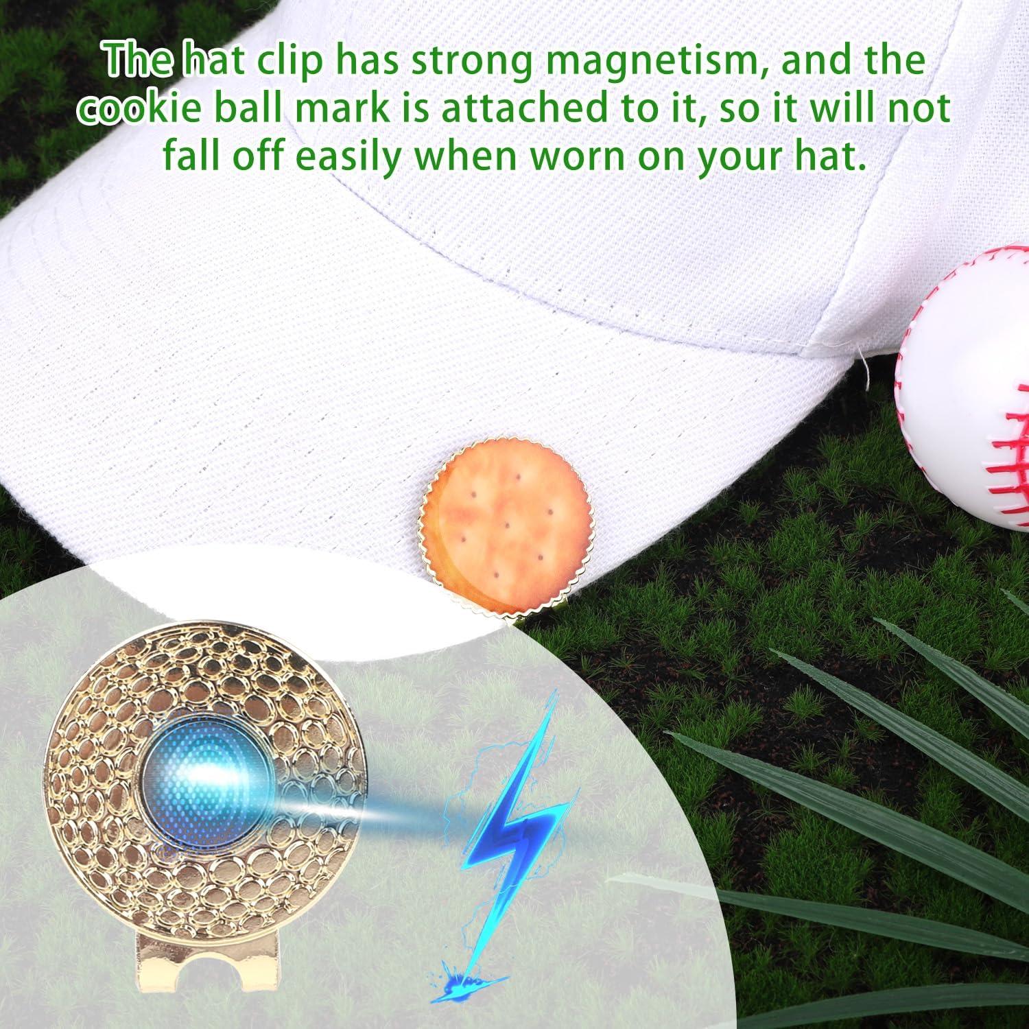 Marcador de Pelota de Golf Magnético Tinoaly Galleta Dorada