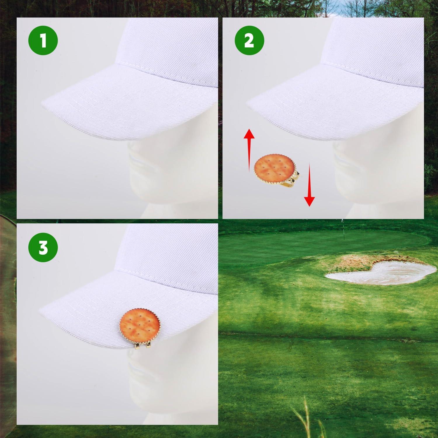 Marcador de Pelota de Golf Magnético Tinoaly Galleta Dorada