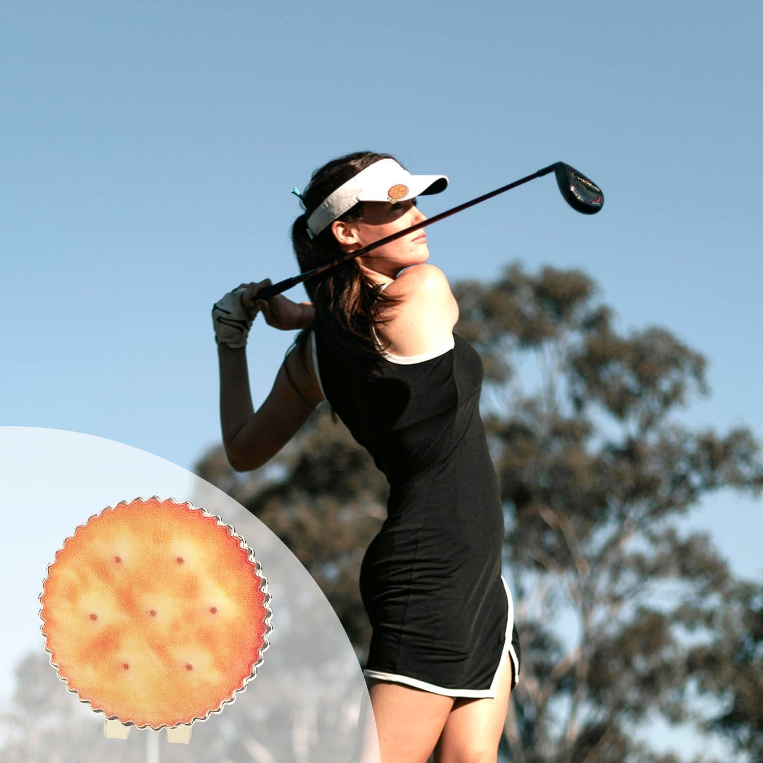 Marcador de Pelota de Golf Magnético Tinoaly Galleta Dorada