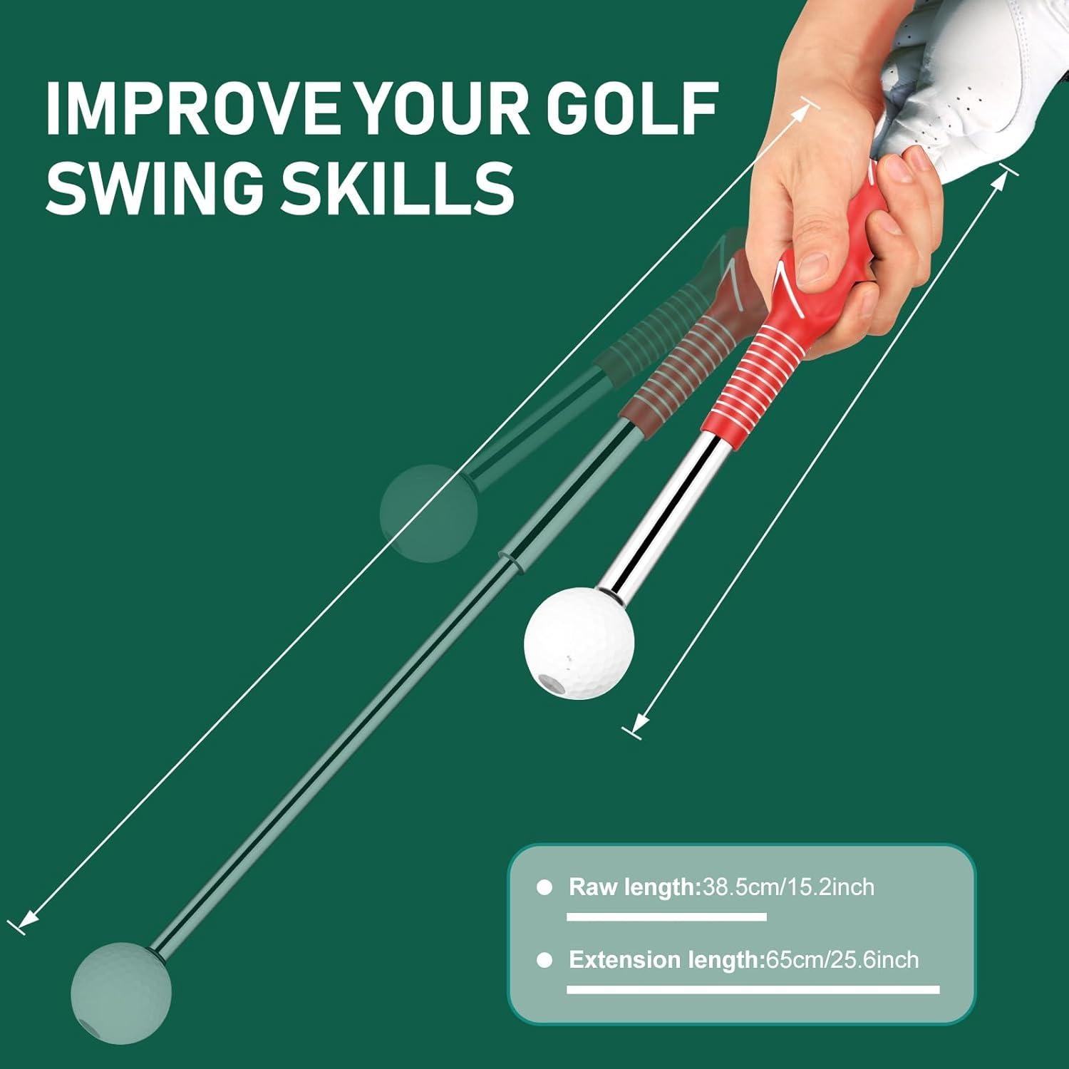 Entrenador de Swing de Golf KALAUTO Telescópico para Diestros