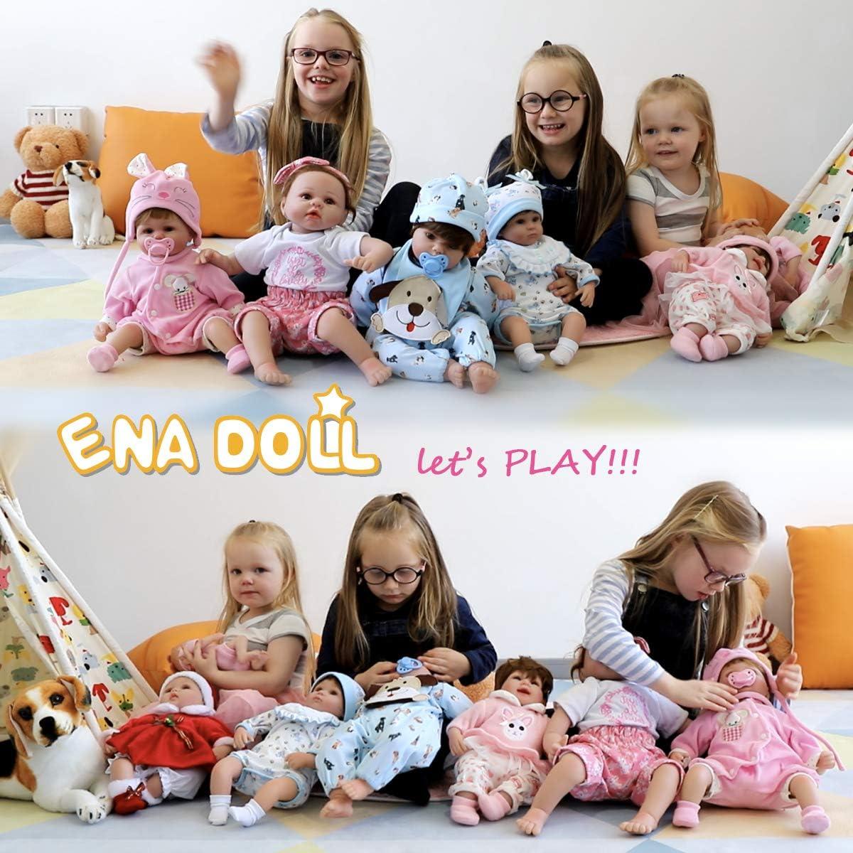 Muñeca Reborn Bebé Realista ENADOLL 25 cm Ojos Cerrados