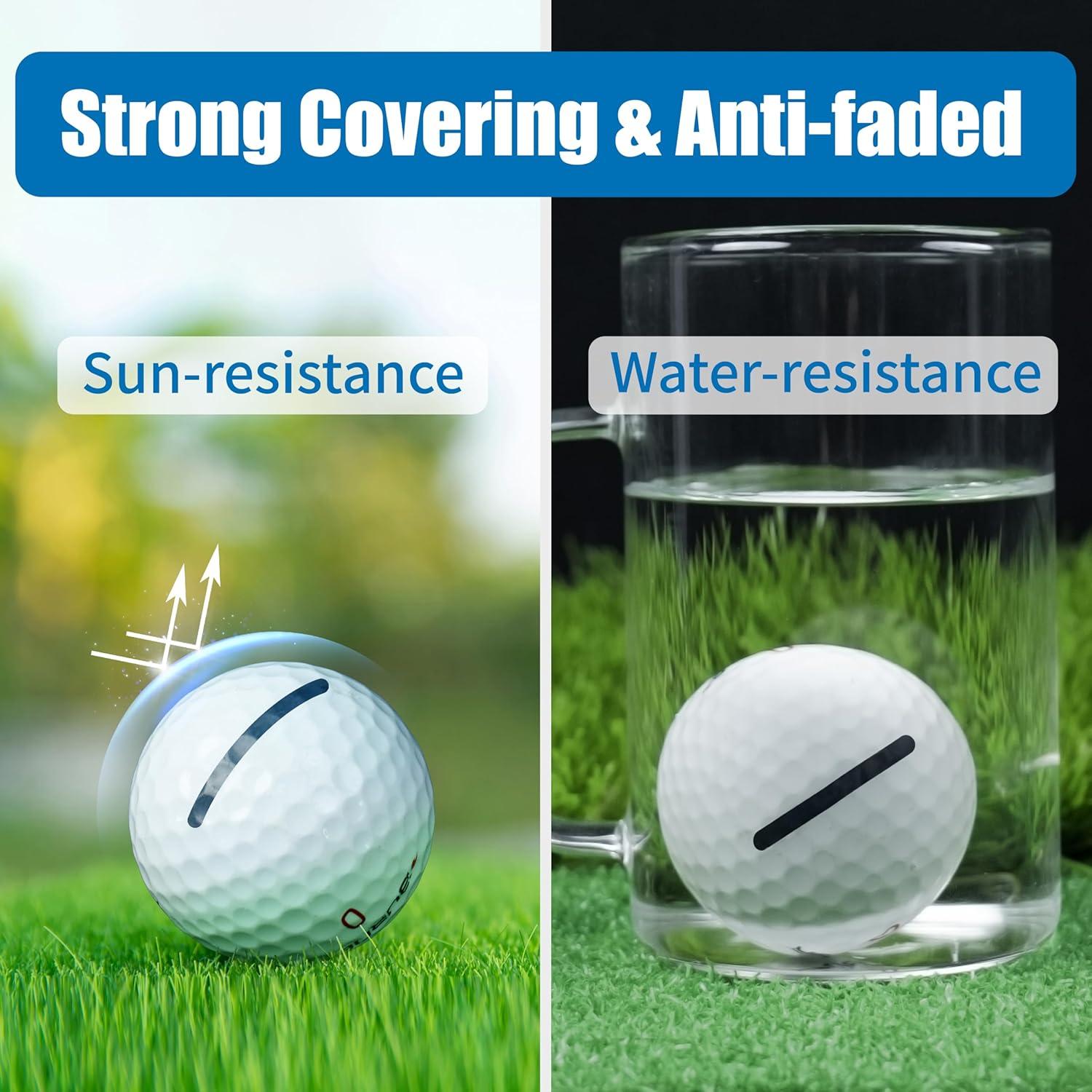 Kit de Marcadores de Pintura Acrílica SANDIAN para Golf - 3 Negros