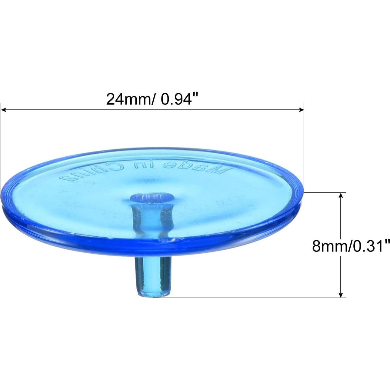 Marcador de Pelota de Golf PATIKIL Redondo Transparente Azul