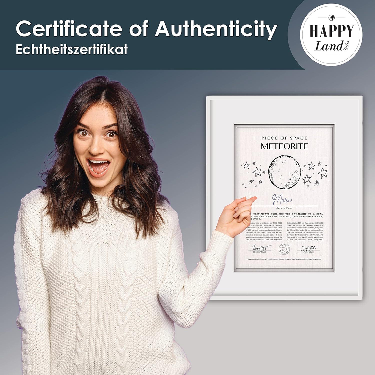 Estrella Fugaz Meteorito de Hierro Happylandgifts 10x3 cm