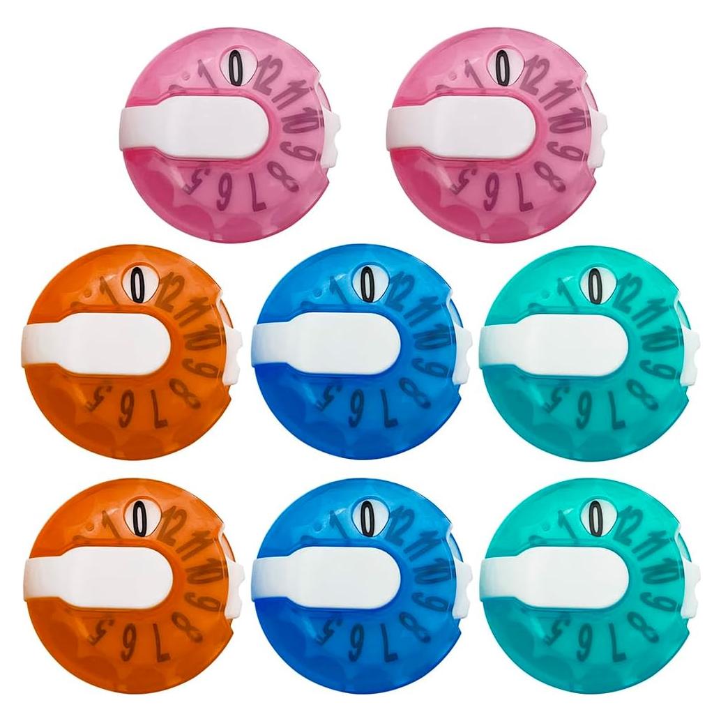 Contador de Puntuaciones de Golf Yoxojv - Paquete de 8 Colores