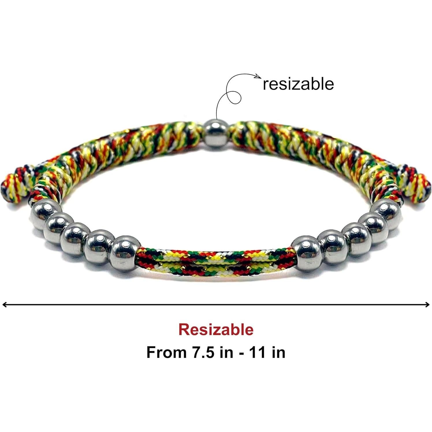 Pulsera Contadora de Puntuaciones de Golf LAMIBEE Ajustable 10 Cuentas