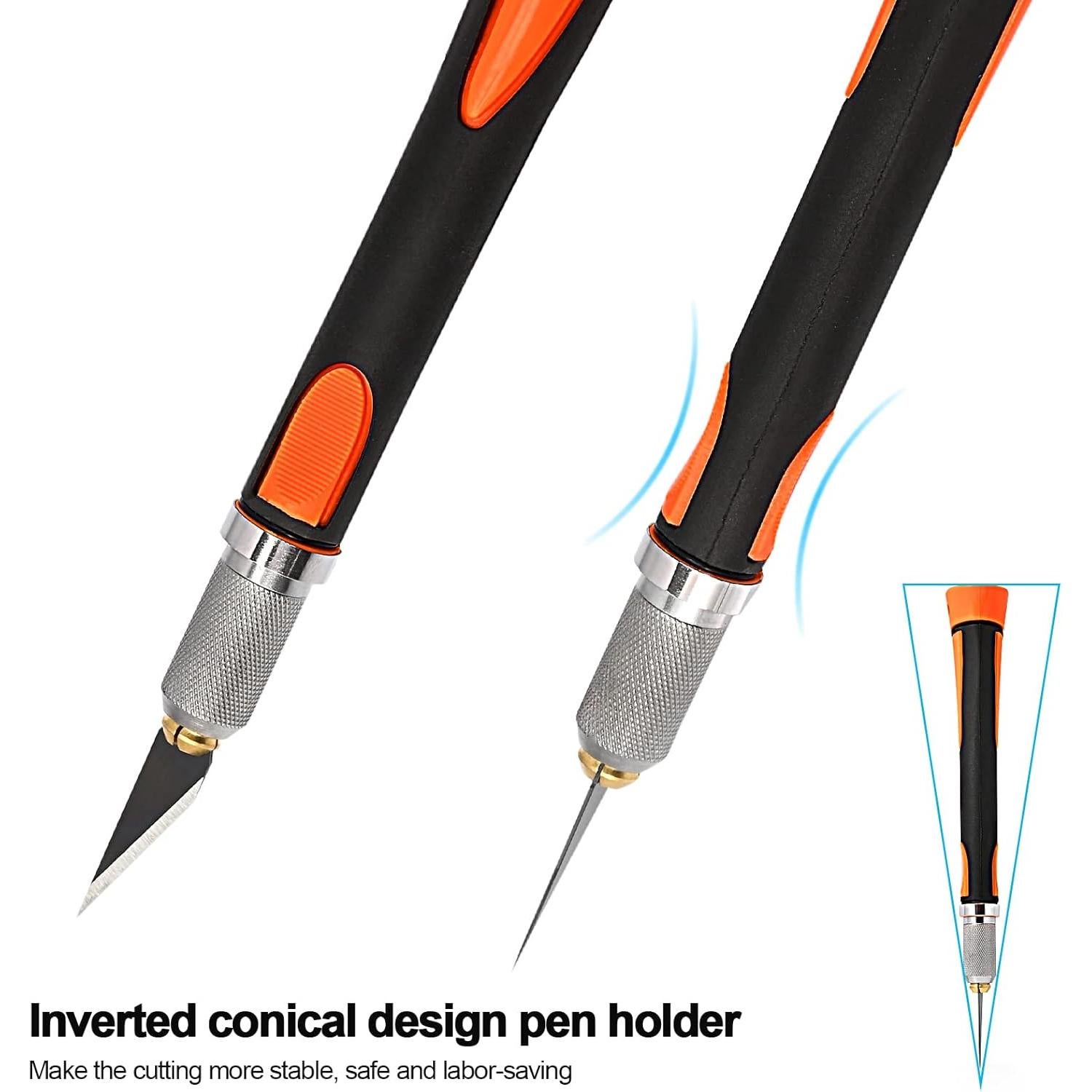 Juego de cuchillos de precisión EHDIS con 10 hojas - Naranja