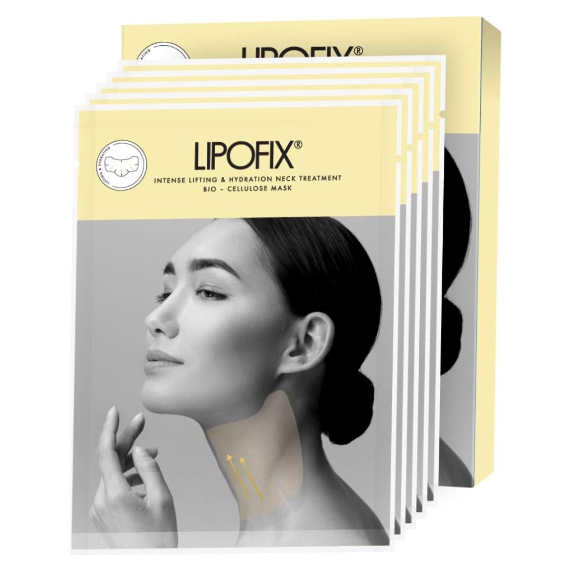Máscara Bio Celulosa Reafirmante para el Cuello - 5 Piezas