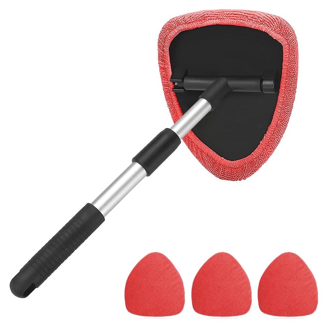 Limpiador de Parabrisas AUKEPO con Mango Extensible y 4 Paños