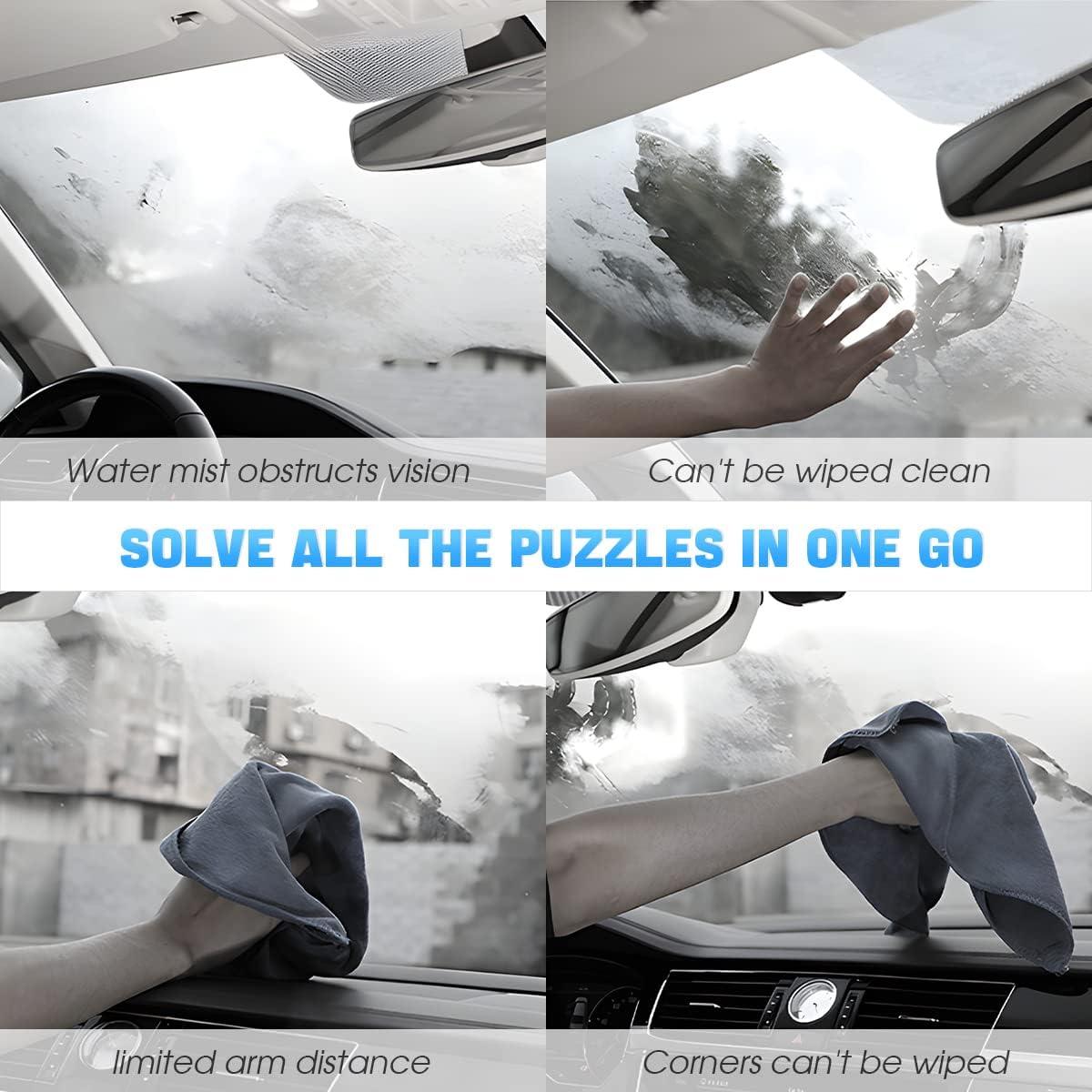 Limpiador de Parabrisas AUKEPO con Mango Extensible y 4 Paños
