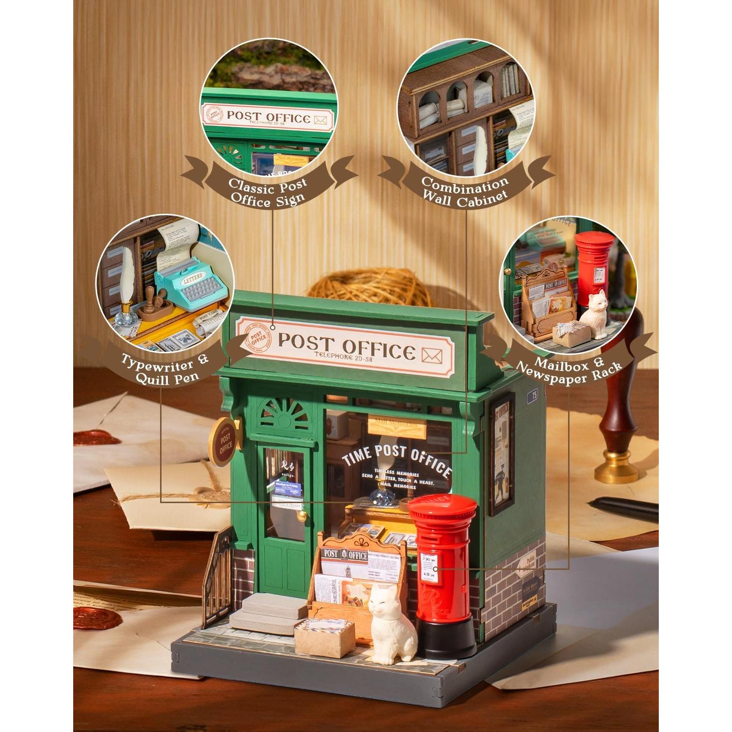 Rolife Kit Miniatura DIY Oficina de Correos del Siglo