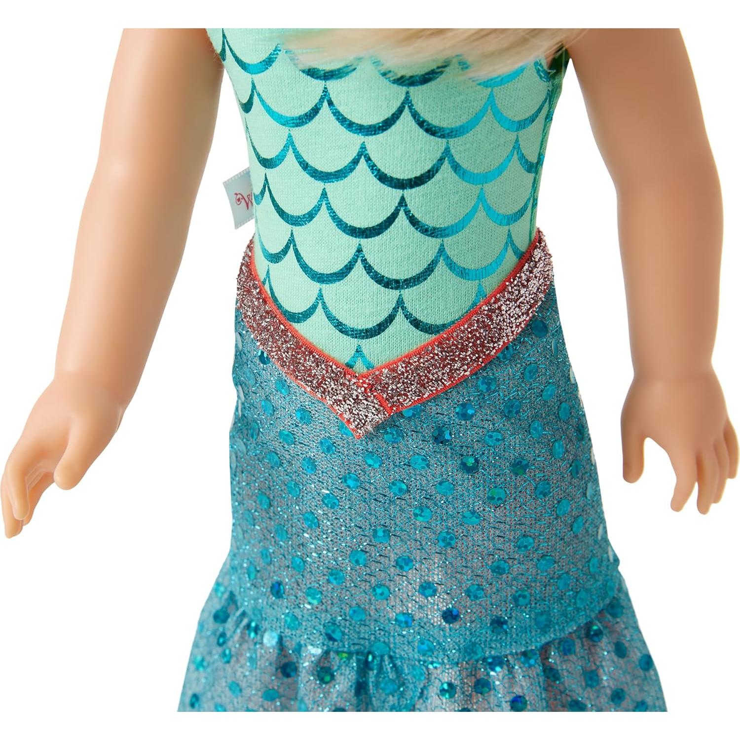 Muñeca Camille WellieWishers 36.83 cm con atuendo de sirena