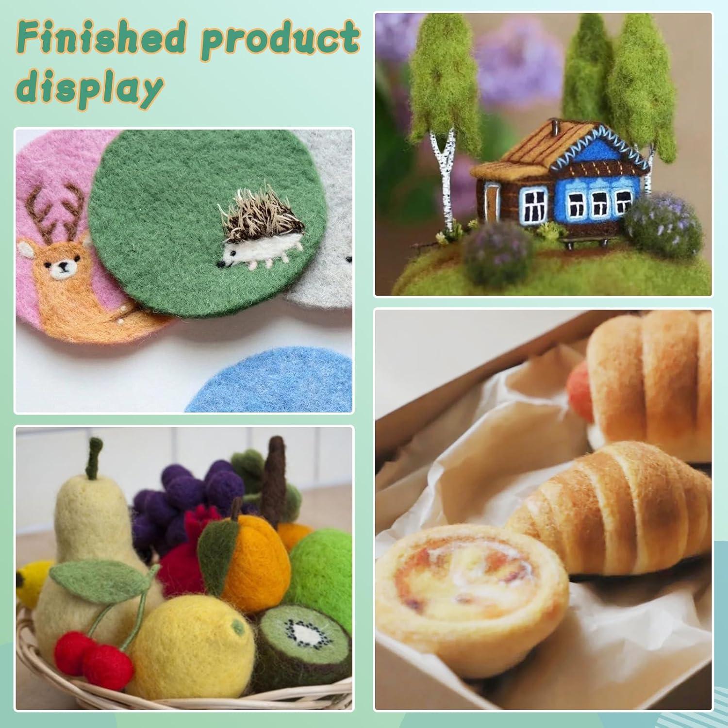 Kit de Agujas de Fieltro Mayboos 20 Colores con Caja Portátil