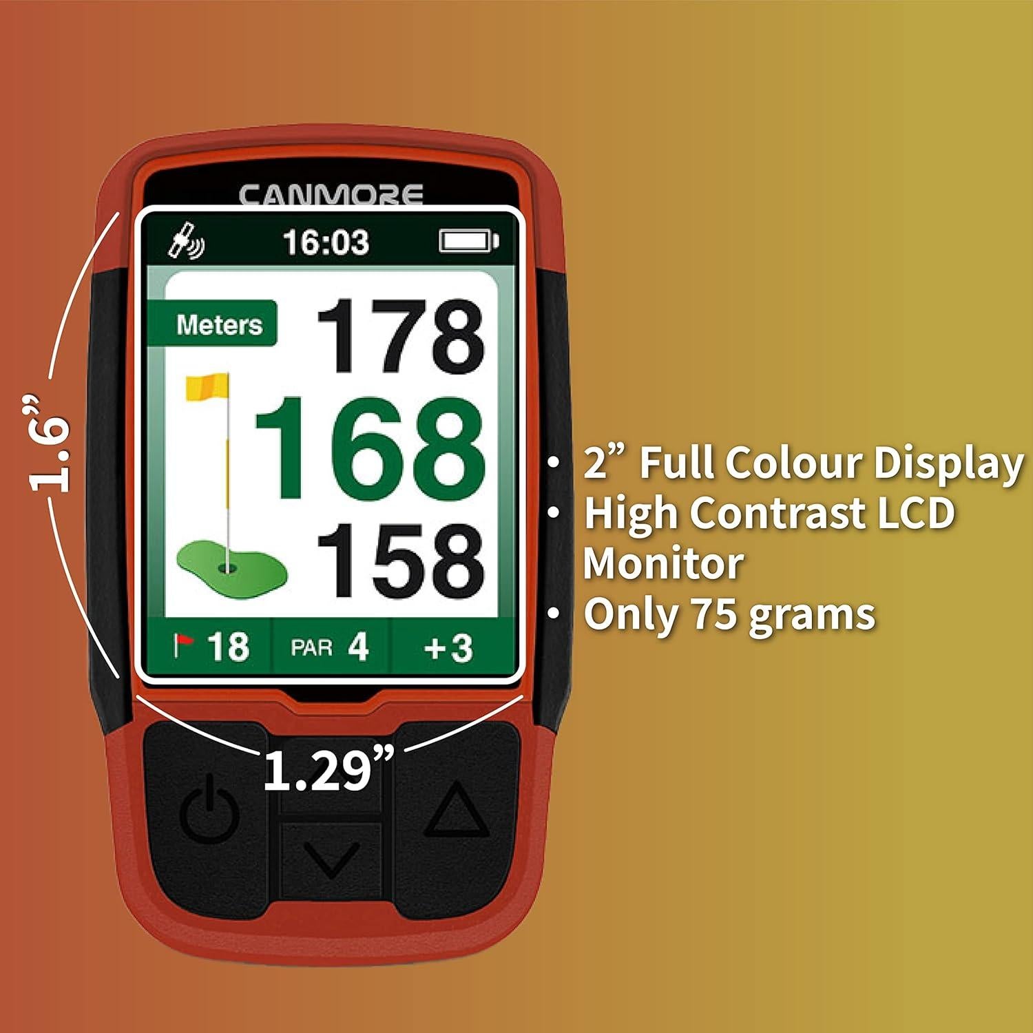 GPS de Golf Canmore HG200 - Pantalla Color 2" Resistente al Agua