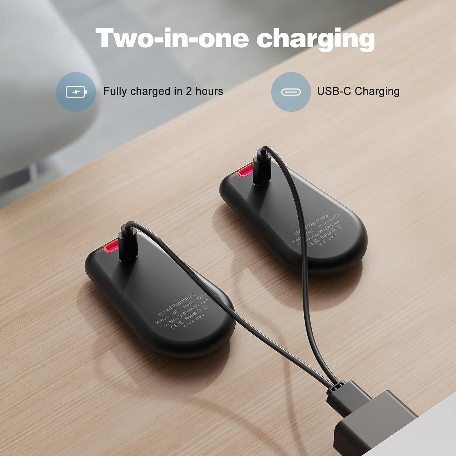 Calentadores de Manos Eléctricos Levet D07 USB 2 Piezas Portátiles