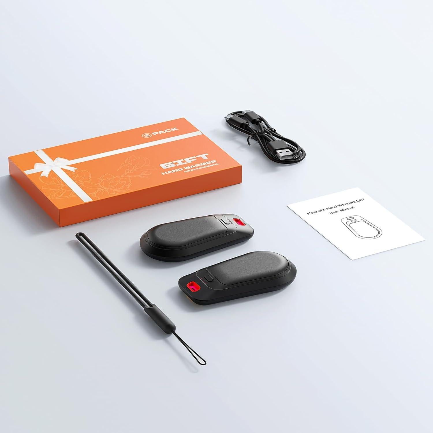 Calentadores de Manos Eléctricos Levet D07 USB 2 Piezas Portátiles