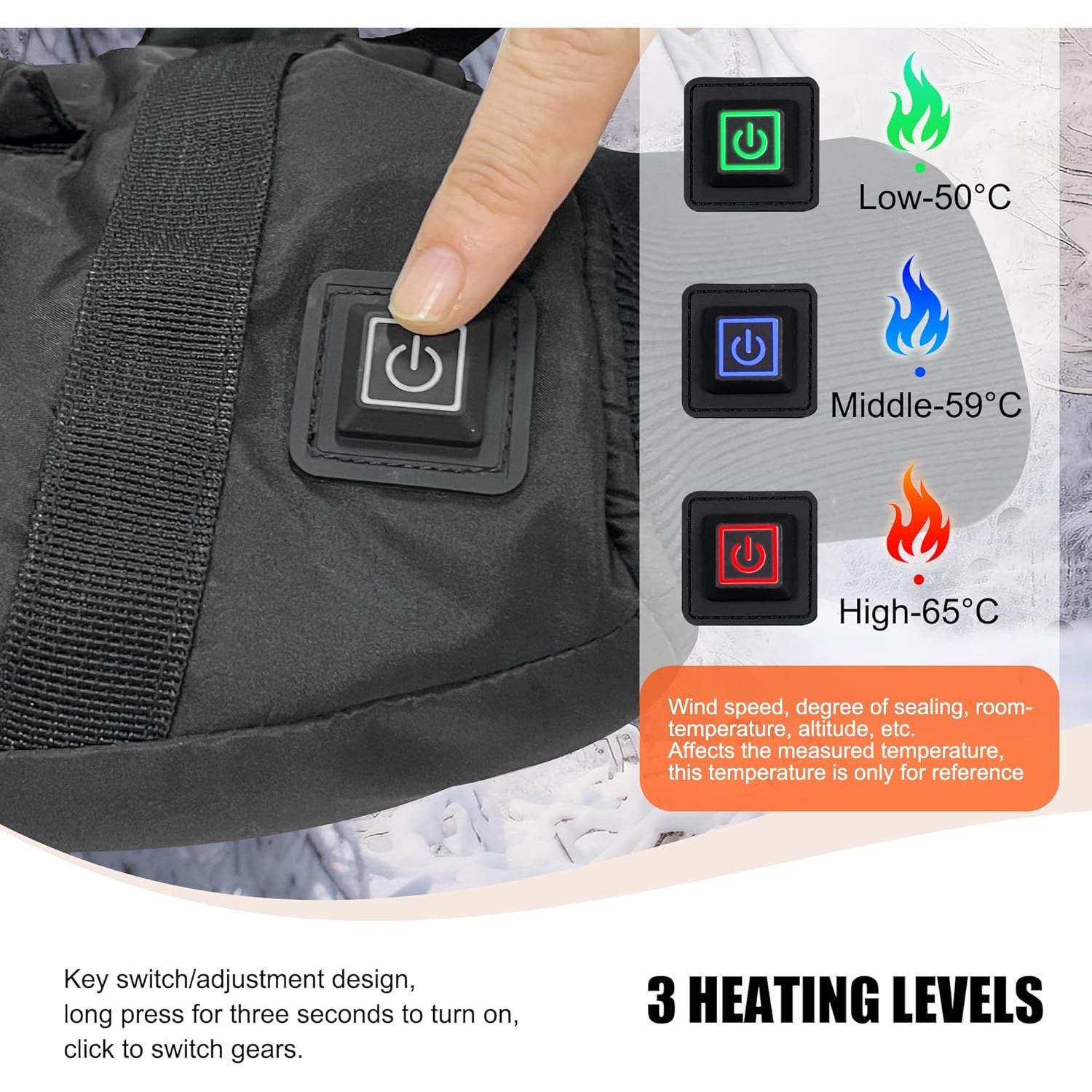 Muff de Mano Calentado MYDAYS OUTDOOR Negro 50.8x19.1cm