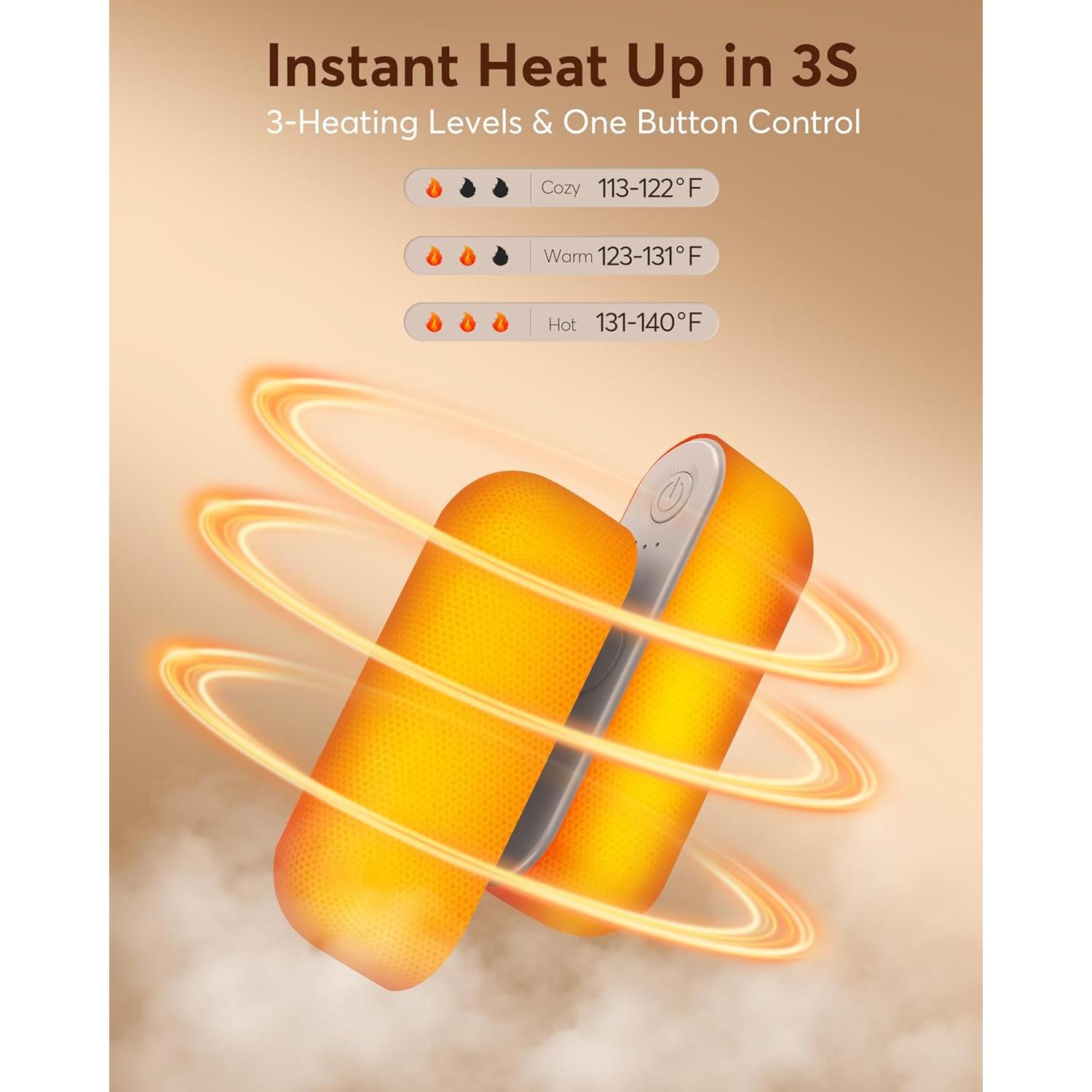 Calentadores de Manos Eléctricos ARINTA A401 - 2 Piezas 10000mAh